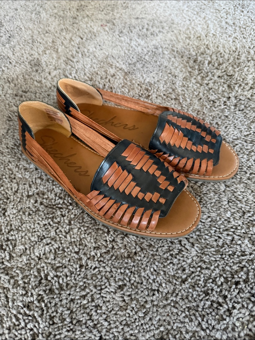 Seychelles Leather Woven Shoes